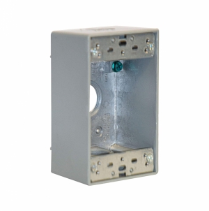 CAJA RECTANGULAR ALUMINIO 3/4″ 4 SALIDAS PROF. 2″ CON UL